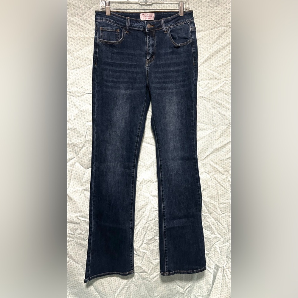 Straight Leg Women's Jeans in Dark Indigo Wash for tall women